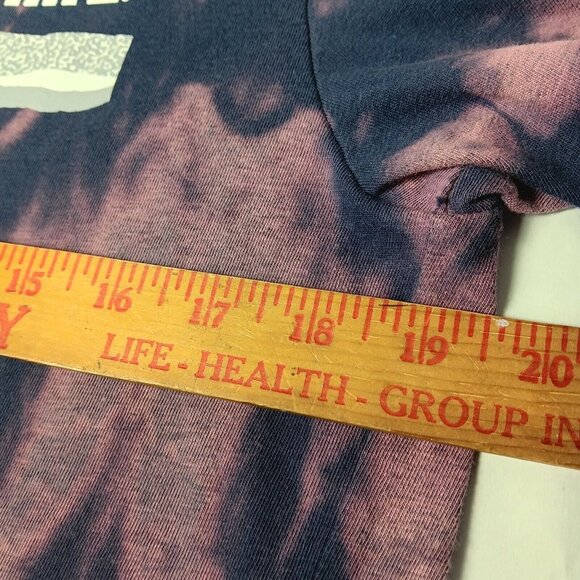 Penn State University T Shirt L Nike Tee Dri Fit Bleach Dye Blue Purple Athletic - Picture 6 of 10